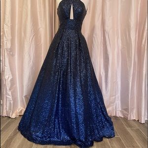 Jovani Navy Blue